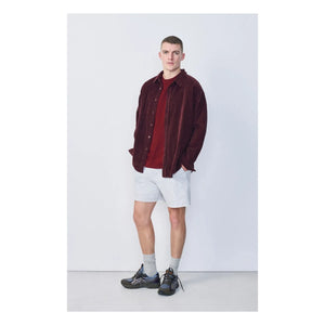 American Vintage - Padow Kadife Gömlek | Bordo