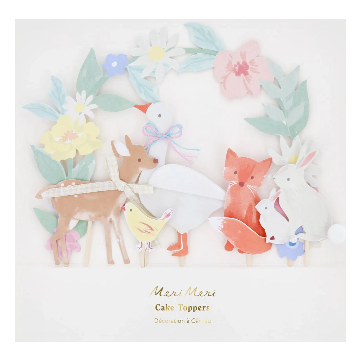 Meri Meri - Little Garden doğum günü pastası süsleri