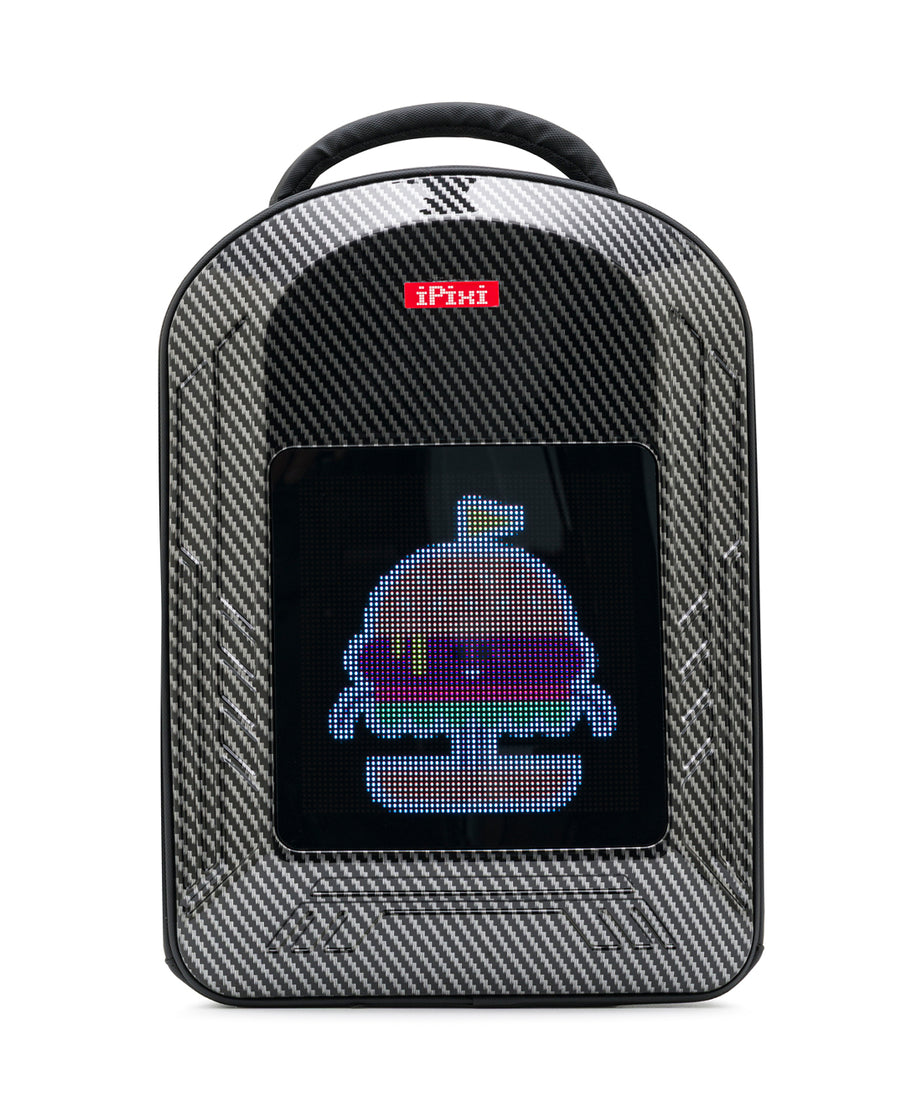 iPixi – حقيبة ظهر متوسطة الحجم من التيتانيوم بشاشة LED