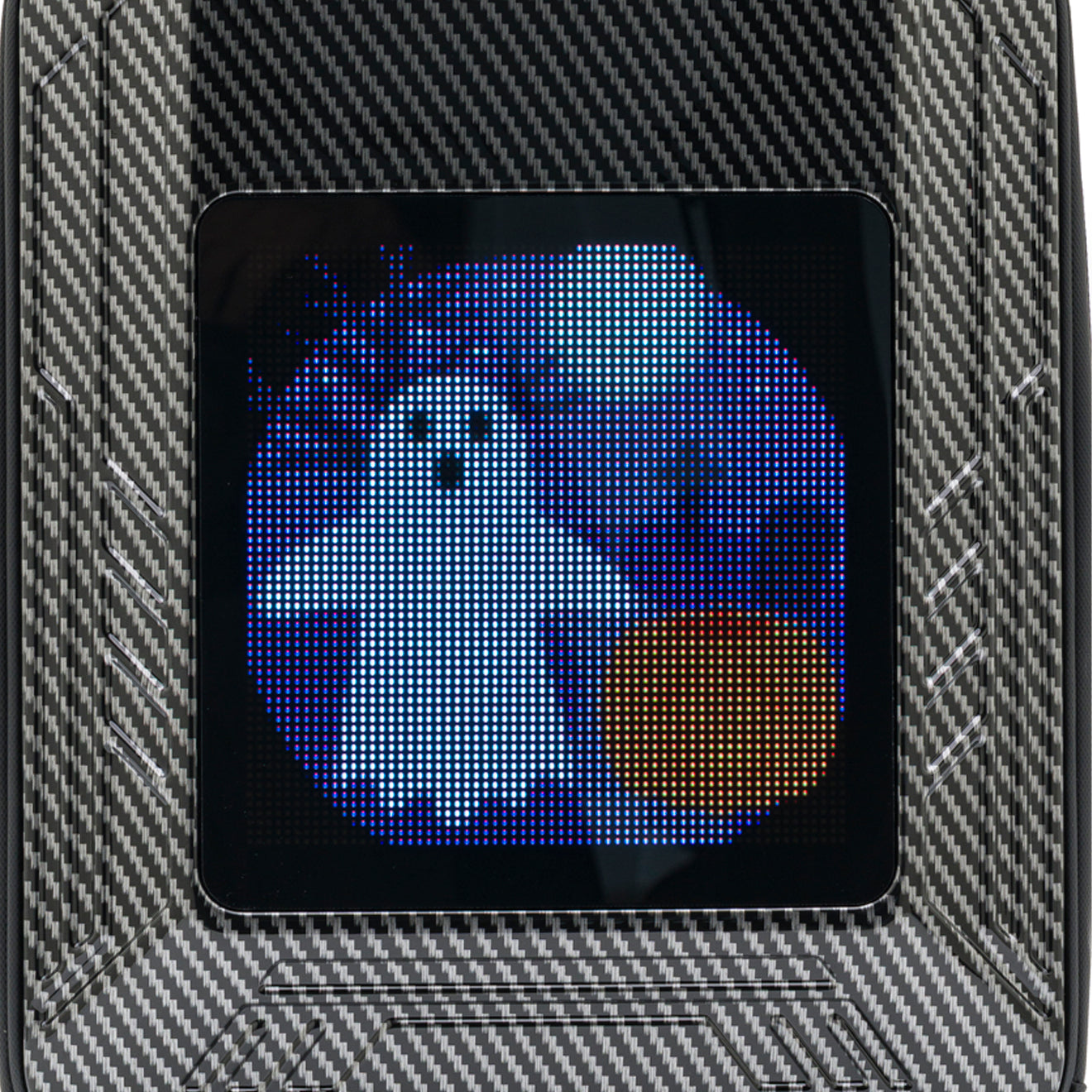 iPixi – حقيبة ظهر متوسطة الحجم من التيتانيوم بشاشة LED