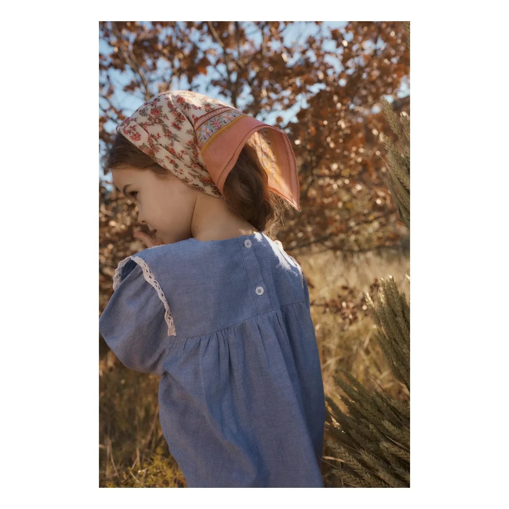 Louise Misha - Henrietta organik pamuk bluz | Mavi