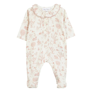 Tartine et Chocolat - Toz Pembe Yakalı Tulum Pijama | Toz Pembe