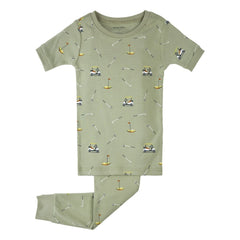Petit Lem - Organik Pamuk Golf Pijama | Haki