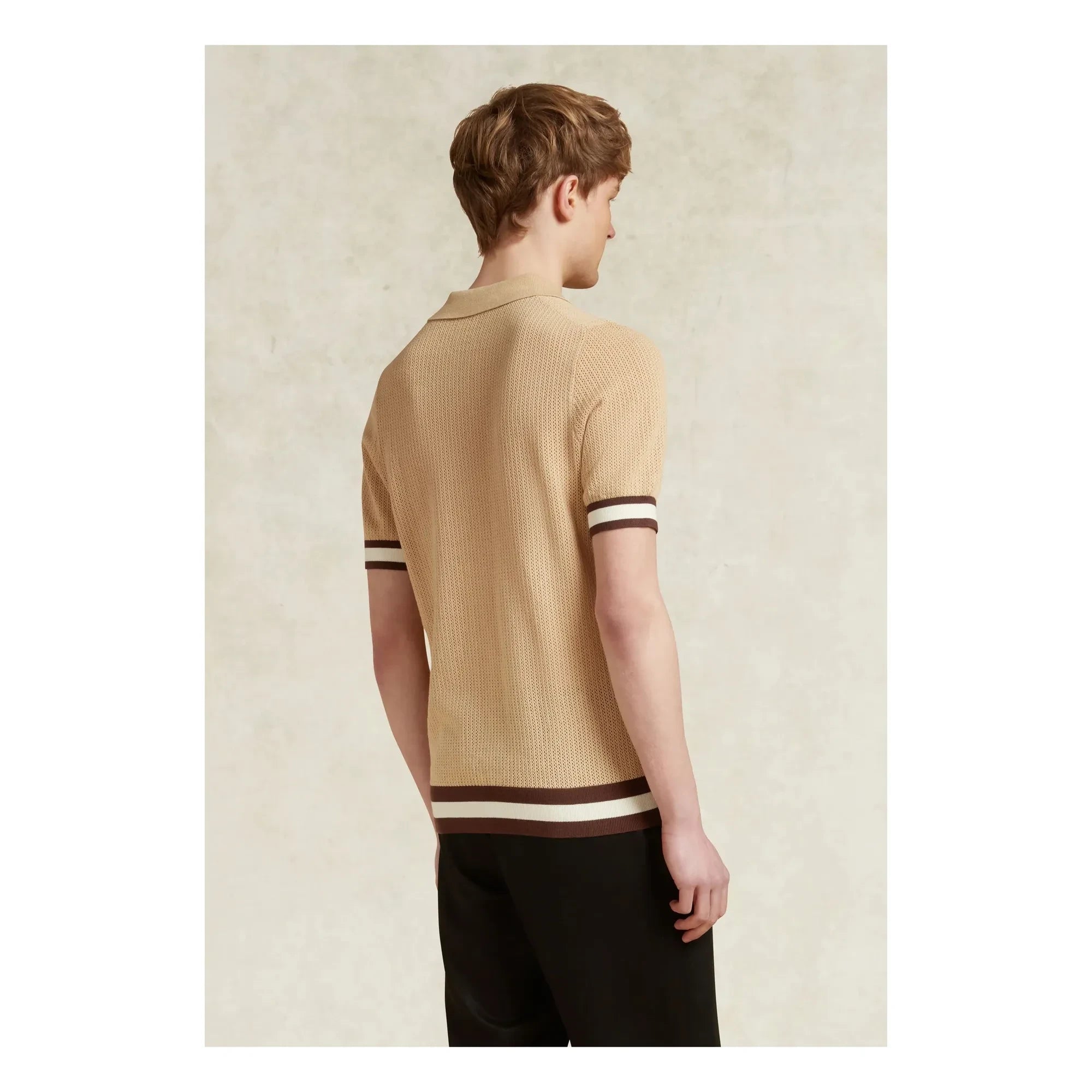 Ché Studios - Quinn Pamuk polo tişört | Camel