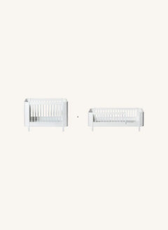 Oliver Furniture - Ahşap Mini+ Beşikten Genç Yatağa Dönüşüm Kiti | Beyaz