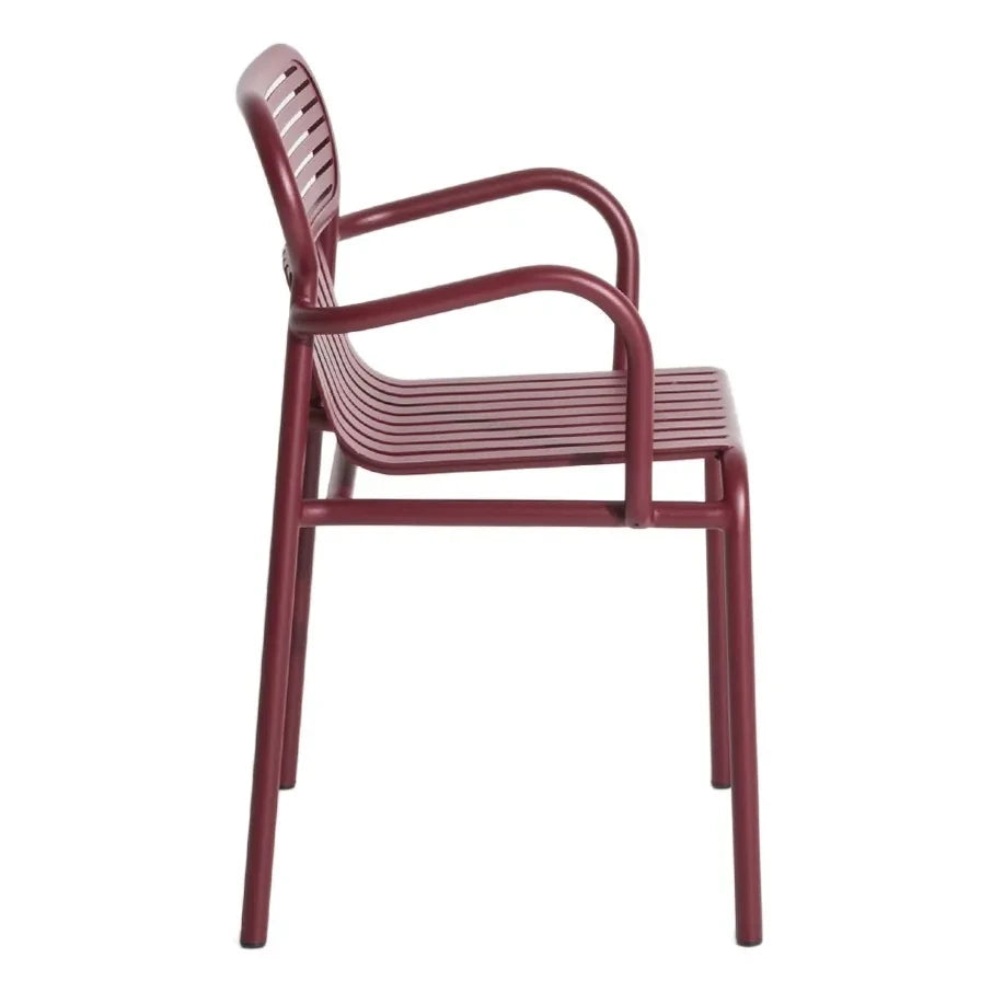 Petite friture - Kollu hafta sonu sandalyeleri - 2'li Set | Bordo