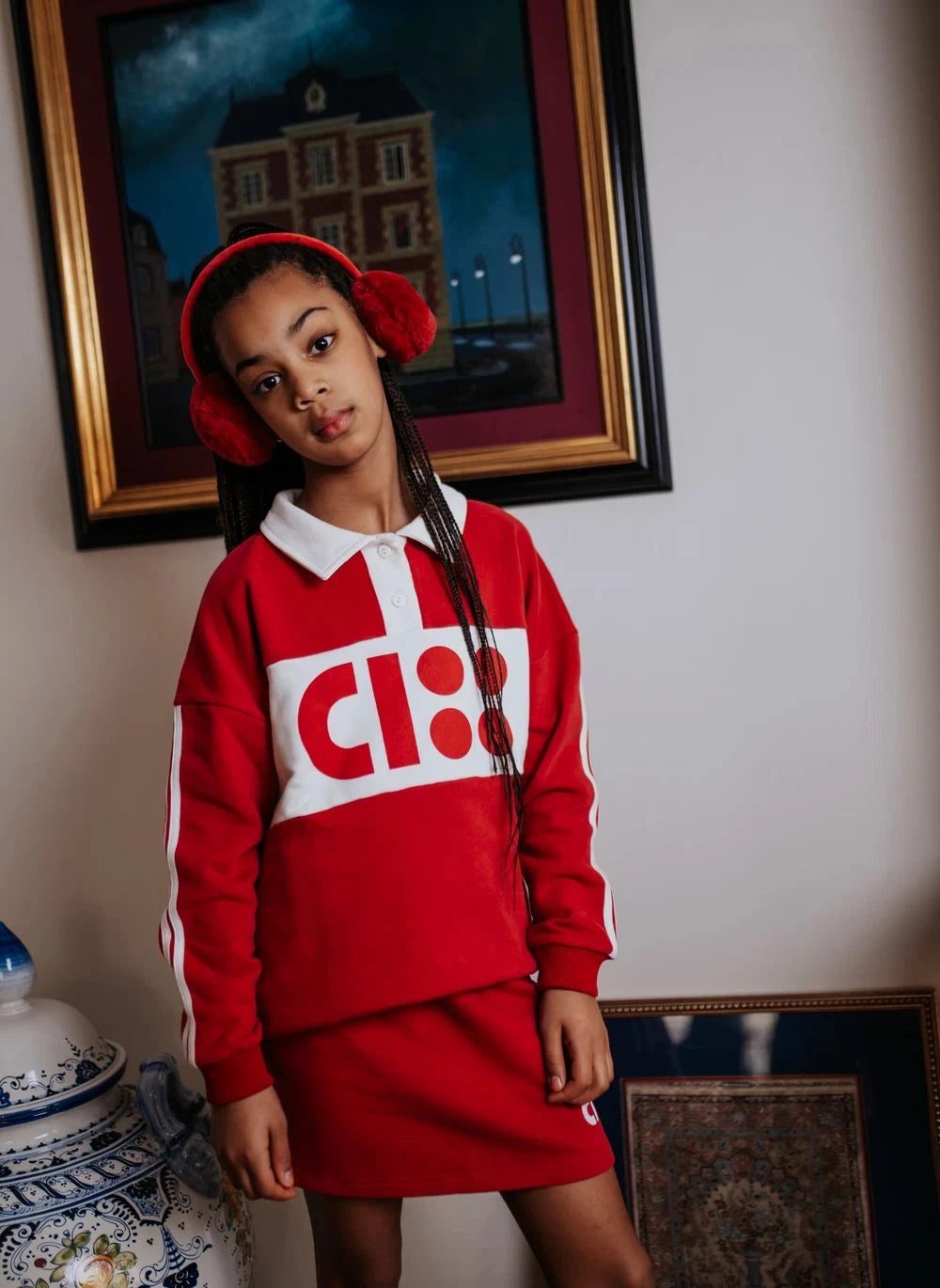 Cos I Said So - CISS Organik Pamuk Polo Sweatshirt | Kırmızı