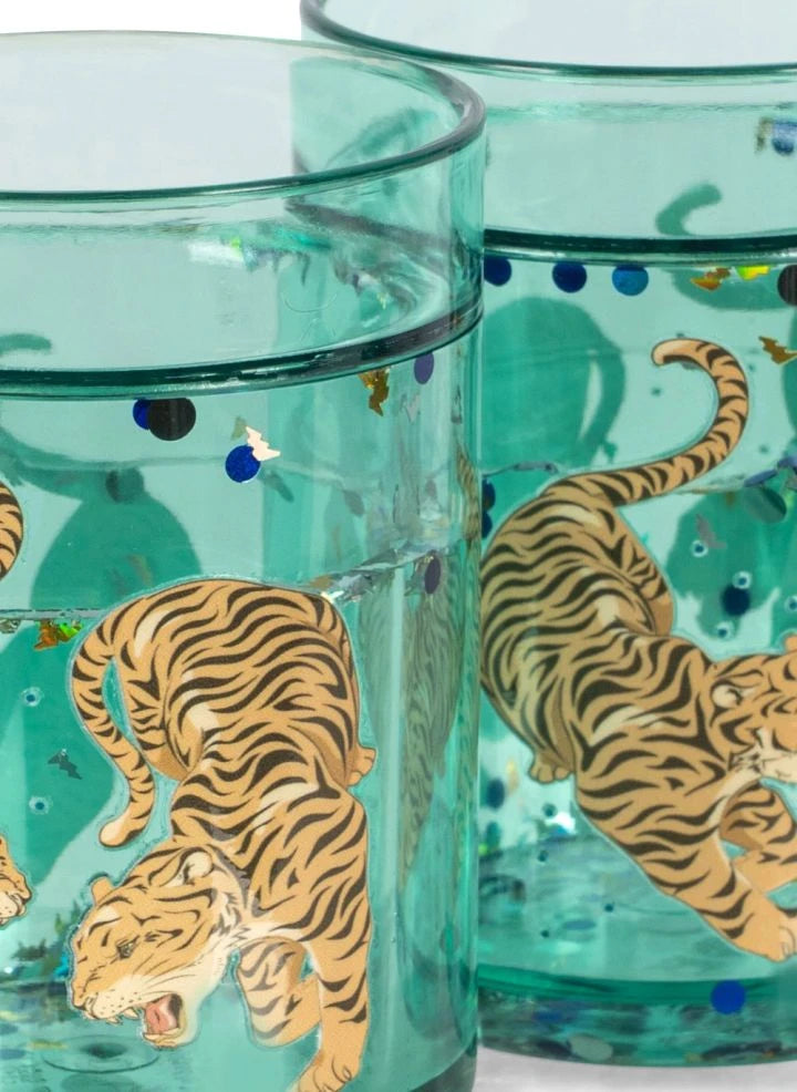Konges Sløjd - Tiger Glitter Bardaklar - 2'li Set | Yeşil
