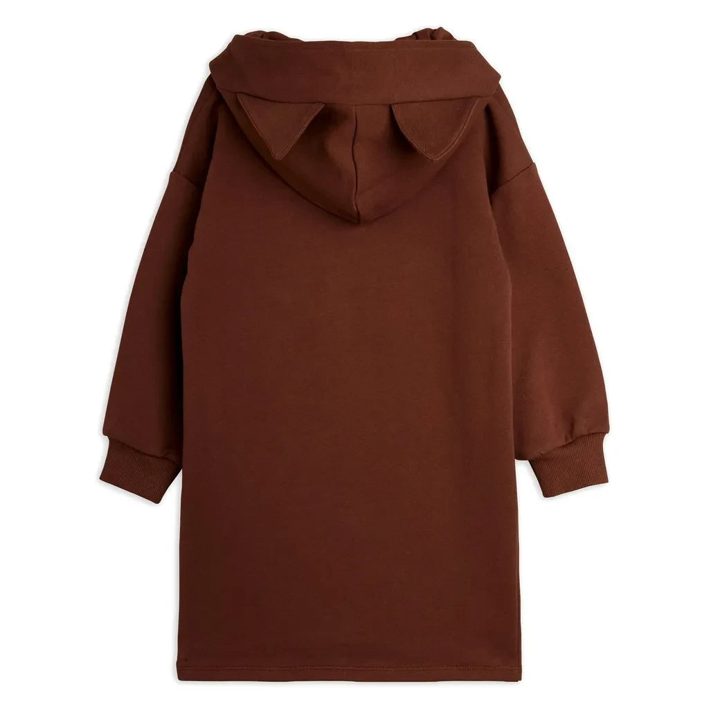 Mini Rodini - Organik Pamuklu Terli Elbise Sweat | Kahverengi