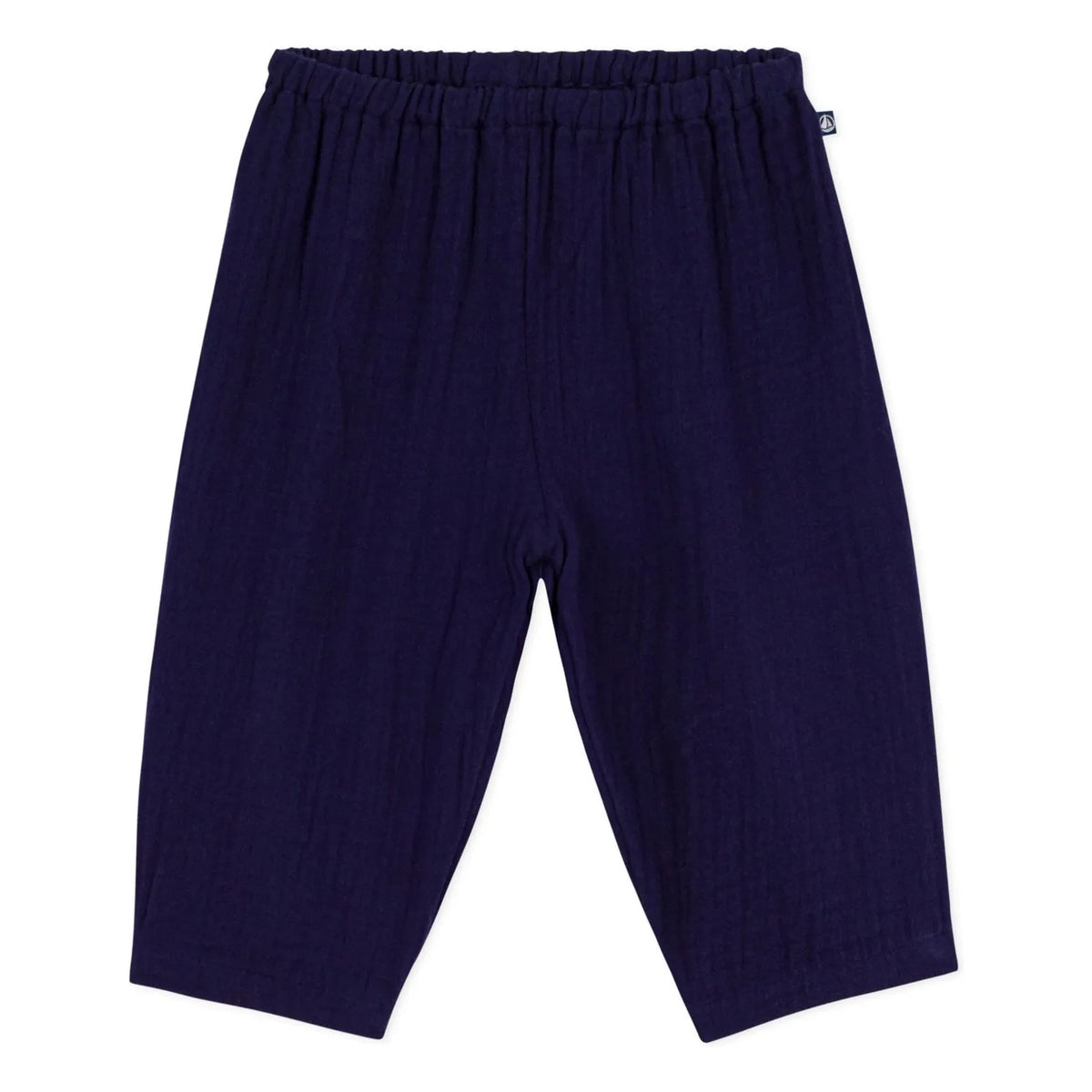Petit Bateau - Organik Pamuk Gazlı Pantolon | Gece mavisi