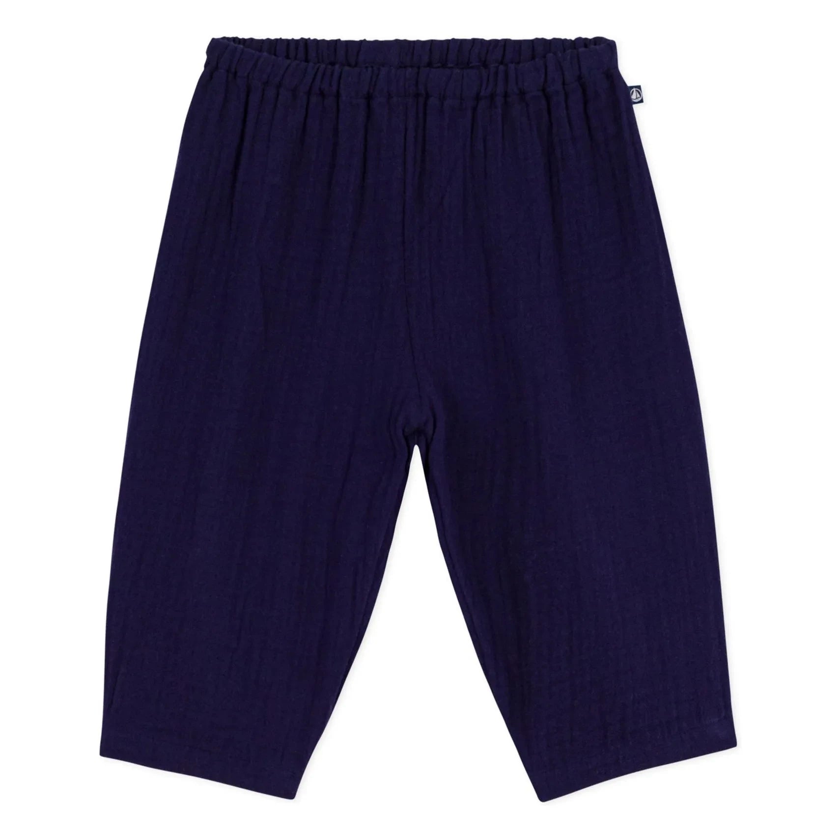 Petit Bateau - Organik Pamuk Gazlı Pantolon | Gece mavisi