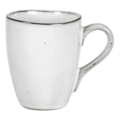 Broste Copenhagen - Tutamaklı Nordic Sand Stoneware Kupa | Açık gri