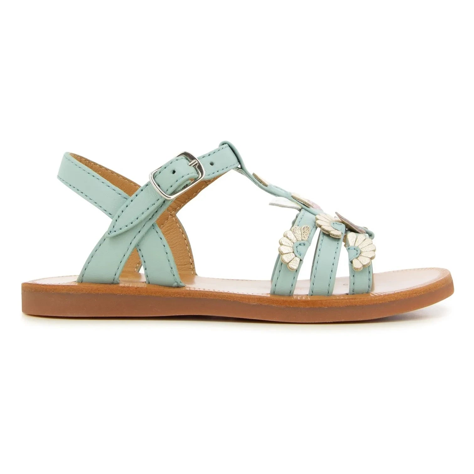 Pom d'Api - Plagette Multi Daisy sandaletler | Turkuaz