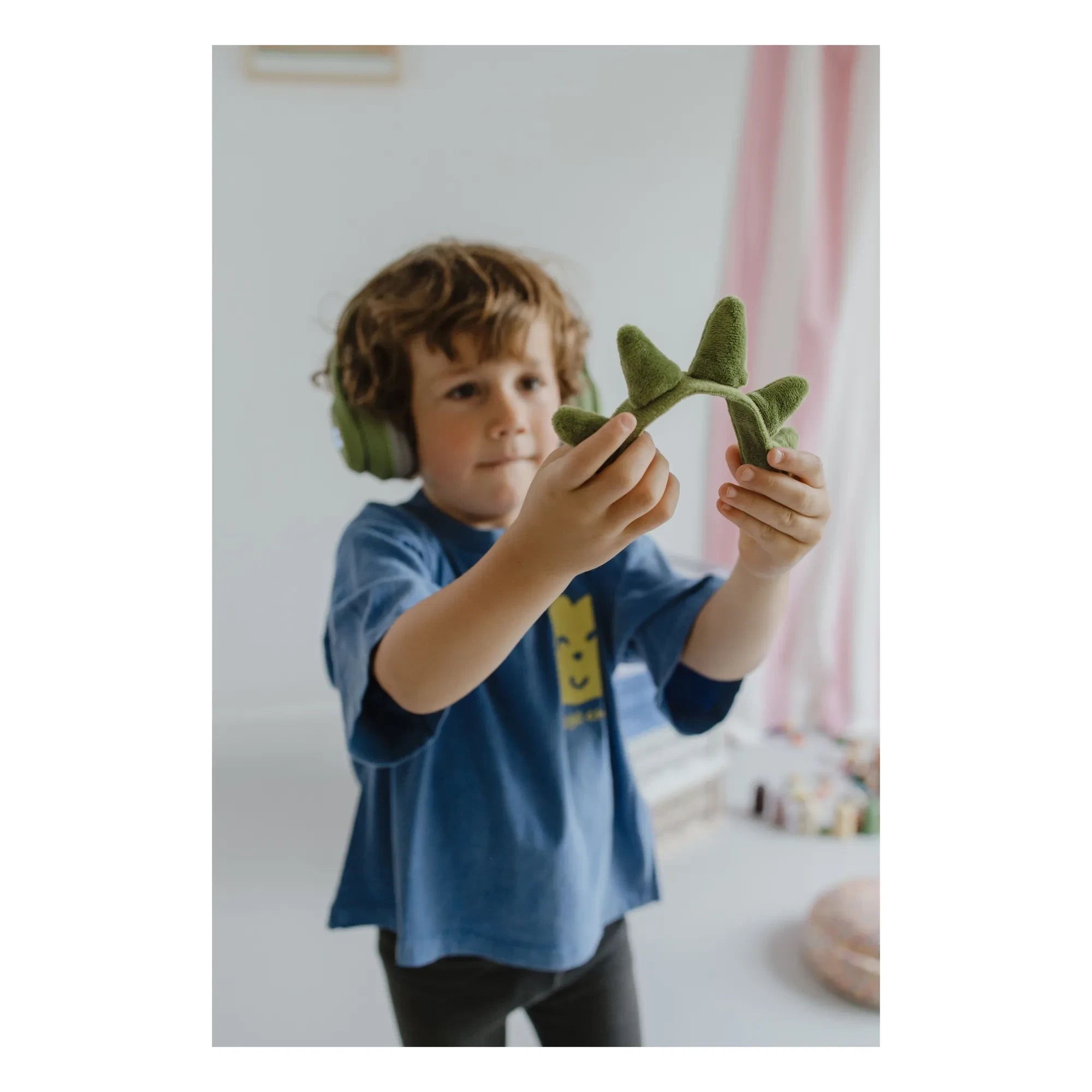 Kidywolf - Dinozor kulaklık | Yeşil