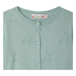 Bonpoint - Cardigan Pointelle Lysia Organik Pamuk | Celadon