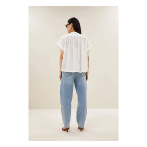 By Bar - Ally organik pamuklu bluz | Beyaz