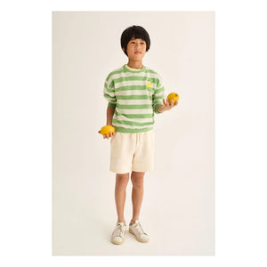 Cozmo - Dan Lemon Çizgili Sweatshirt | Meadow Green