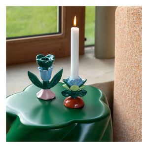 &Klevering - Blume çiçek mumluk | Yeşil