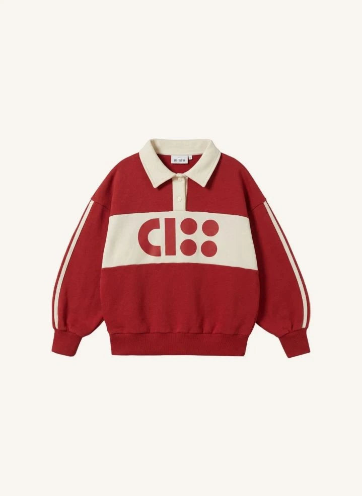 Cos I Said So - CISS Organik Pamuk Polo Sweatshirt | Kırmızı