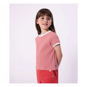Petit Bateau - Fitilli Tişört | Kırmızı