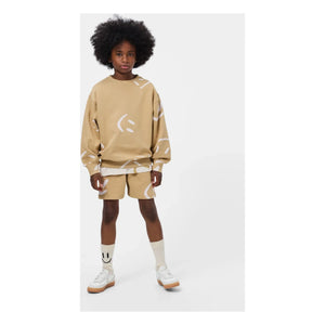 Molo - Monti Smiles organik pamuklu sweatshirt | Bej