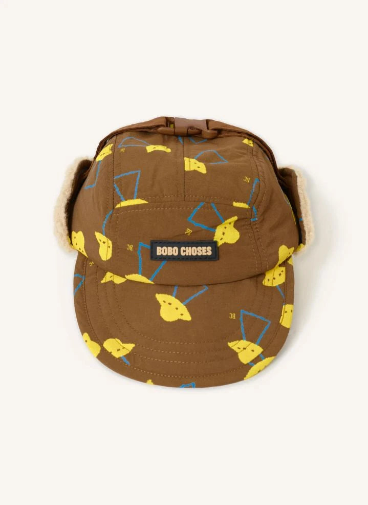 Bobo Choses - Sherpa Cap Soucoupes ألياف معاد تدويرها للرضع | بني