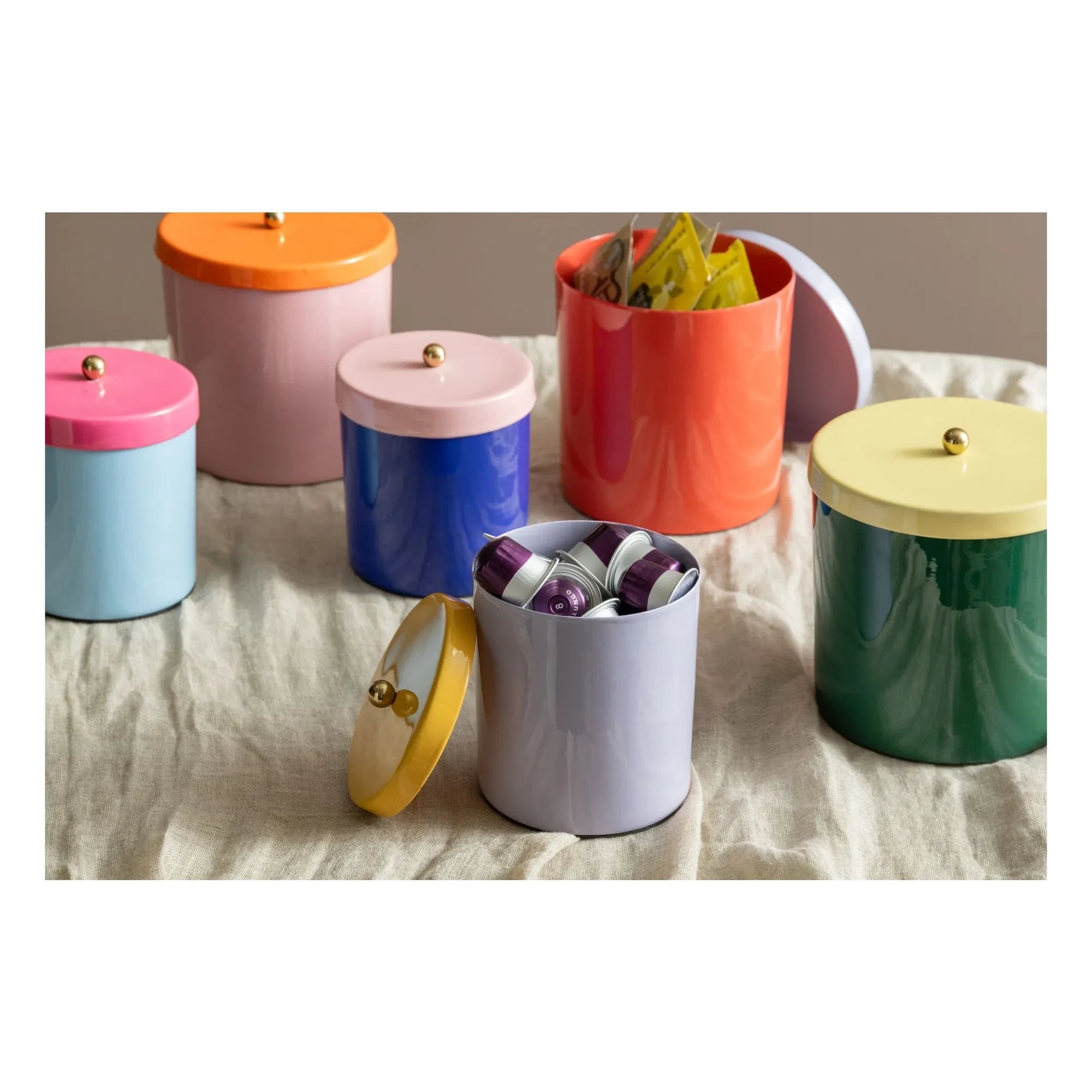 Present Time - Pembe Funky Retro İkili Tencere