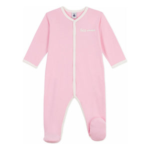 Petit Bateau - Dors Bien Petit Amour organik pamuklu pijama | Pembe