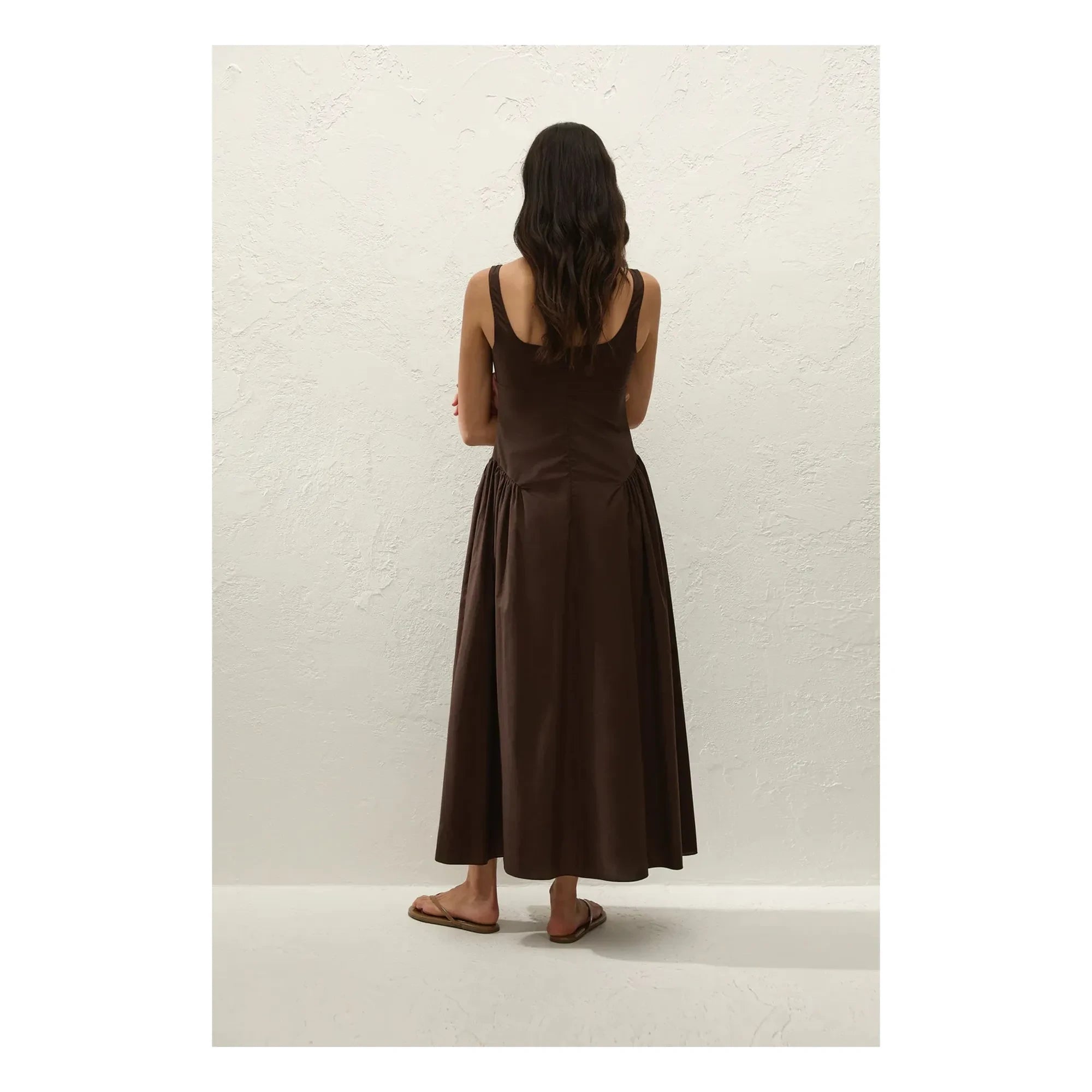 Faithfull the Brand - Marcella Pamuk Elbise | Kahve