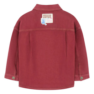 American Vintage - American Vintage X Smallable iş birliği - Spywood Denim Ceket | Crimson
