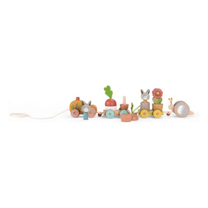 Moulin Roty - Çek-bırak aktivite treni - Üç küçük tavşan