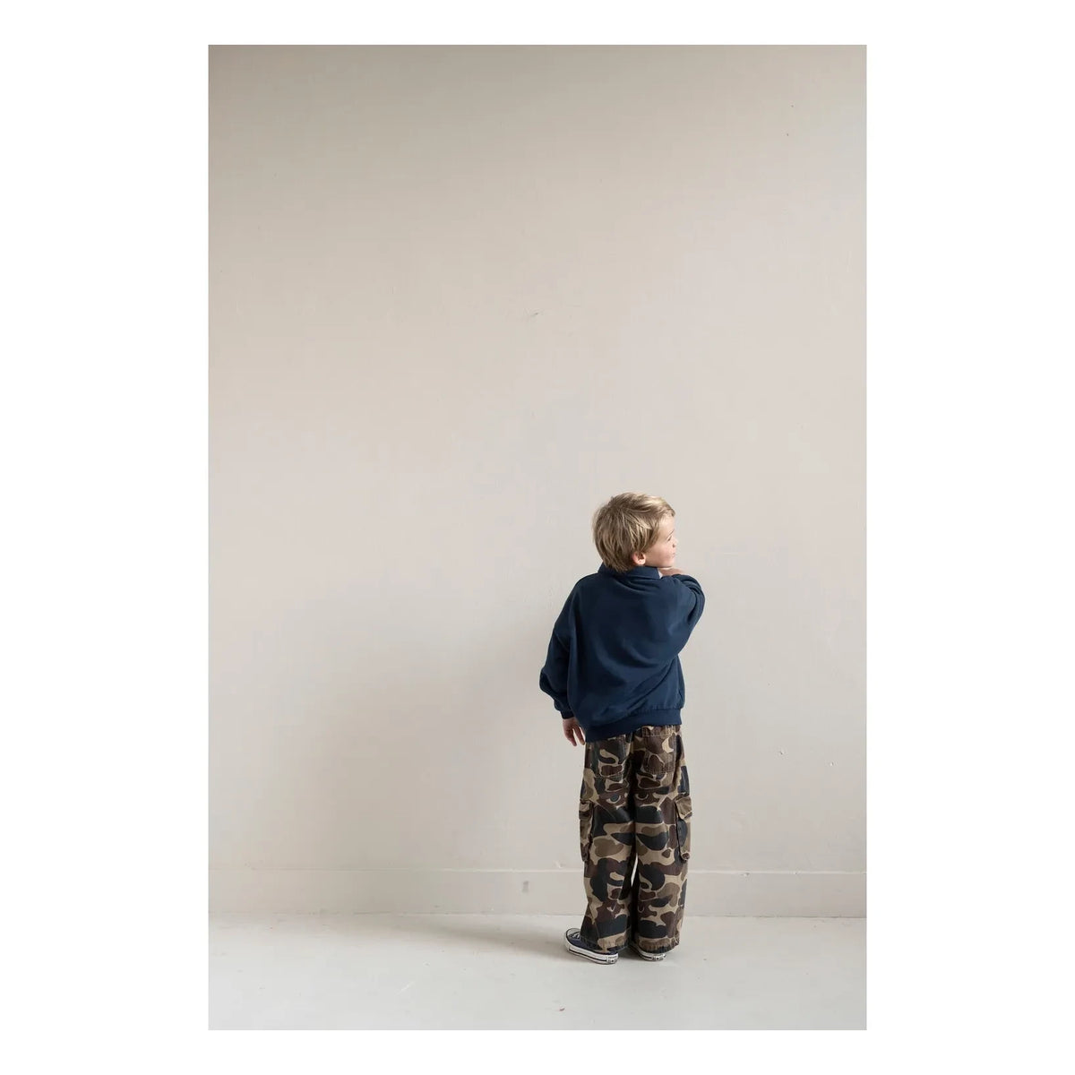 Jenest - Cameron organik pamuk polo yaka sweatshirt | Lacivert