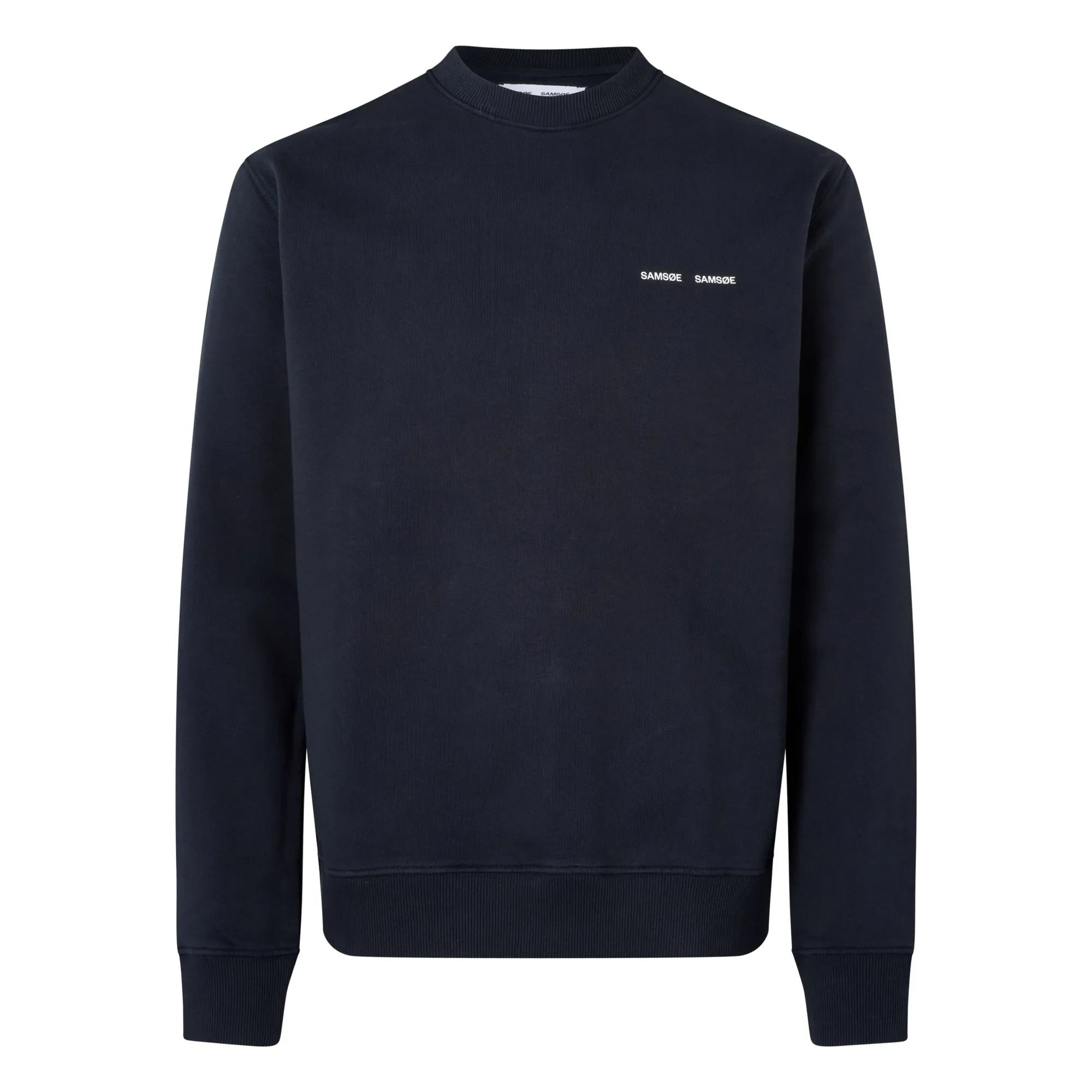 Samsoe Samsoe - Norsbro organik pamuk yuvarlak yaka sweatshirt | Koyu Mavi