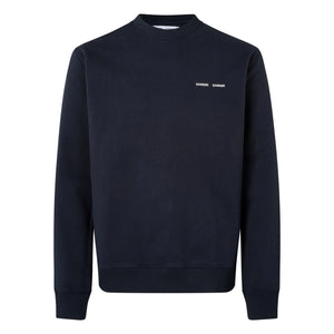 Samsoe Samsoe - Norsbro organik pamuk yuvarlak yaka sweatshirt | Koyu Mavi
