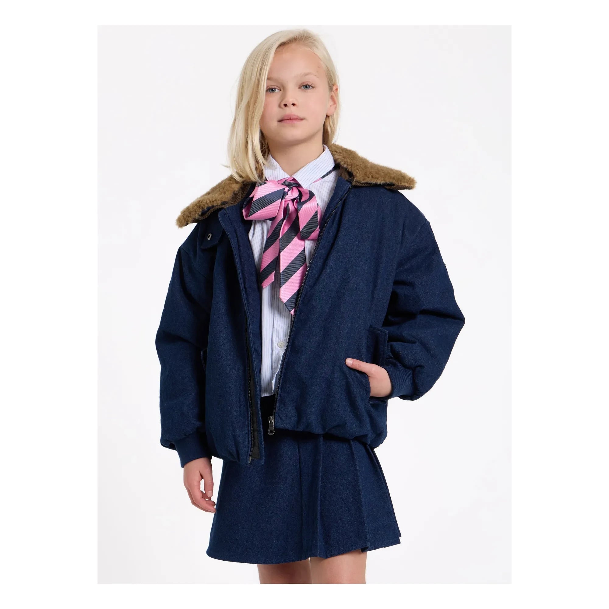 Finger in the nose - Aria Denim Aviatör Ceket | Denim brut