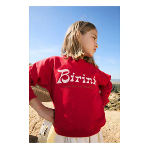 birinit - Chili Birinit organik pamuklu sweatshirt | Kırmızı