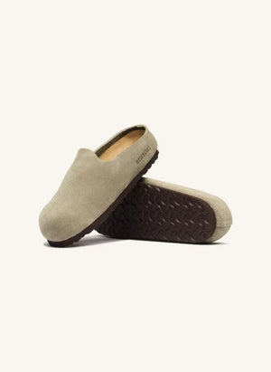 BIRKENSTOCK - صندل أمستردام مغطى بالجلد المدبوغ