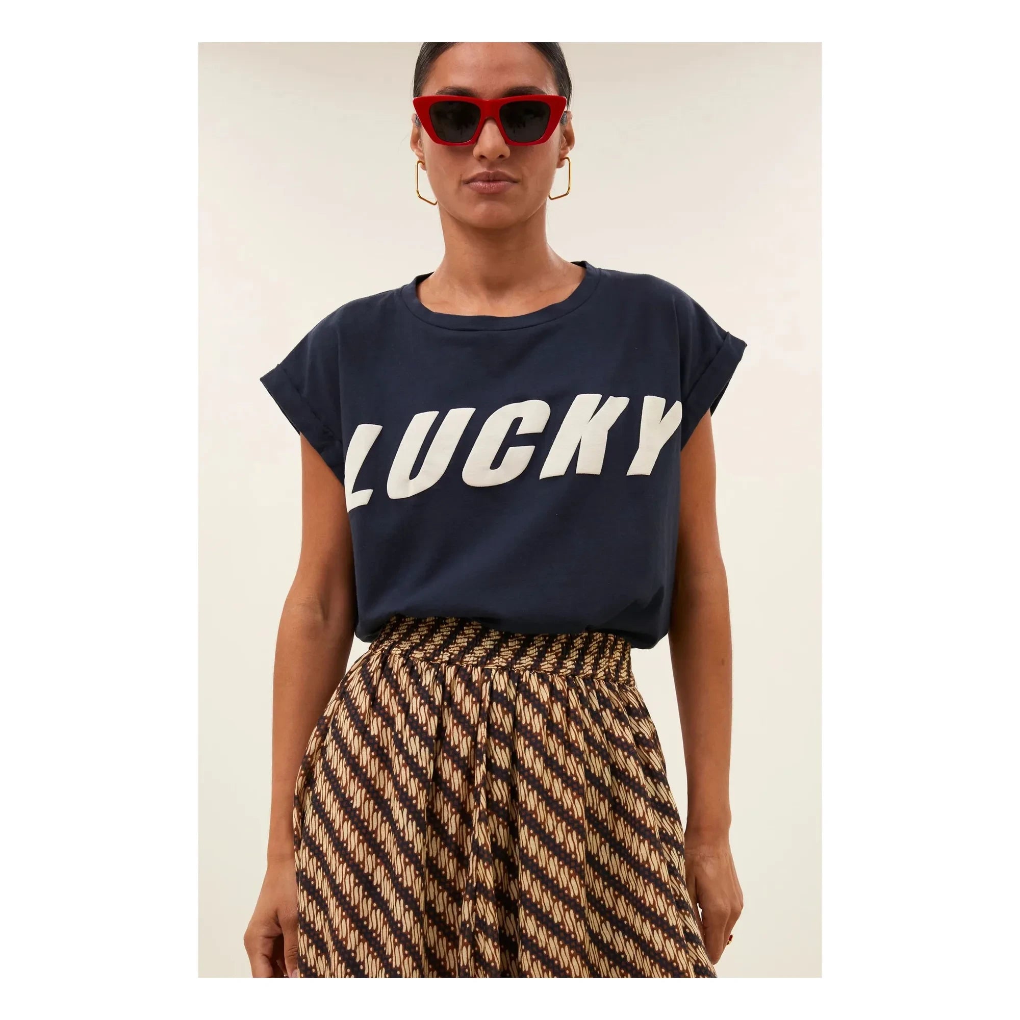 By Bar - Lucky Tobi organik pamuklu T-shirt | Gece mavisi