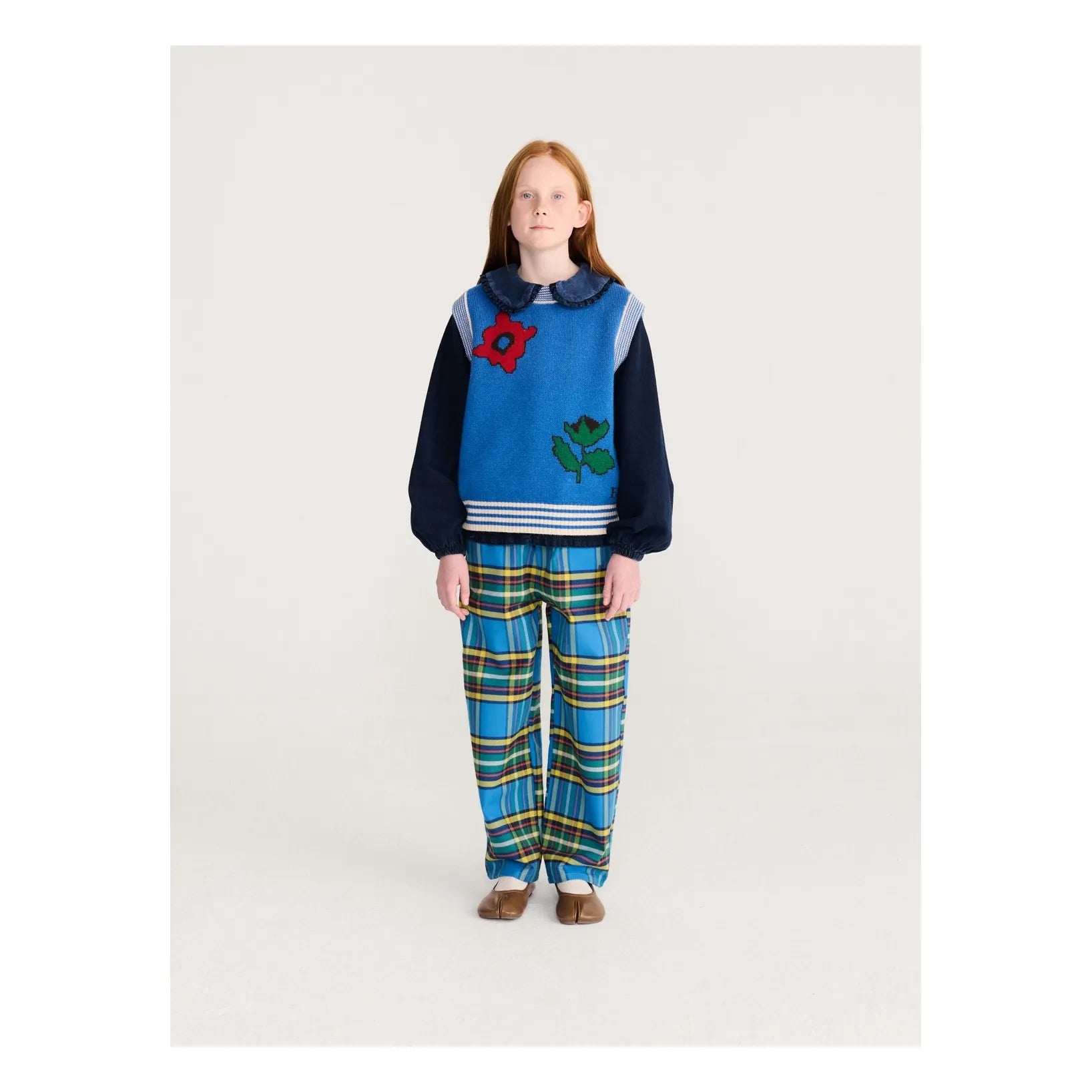 Bobo Choses - Mavi Tartan Pantolon