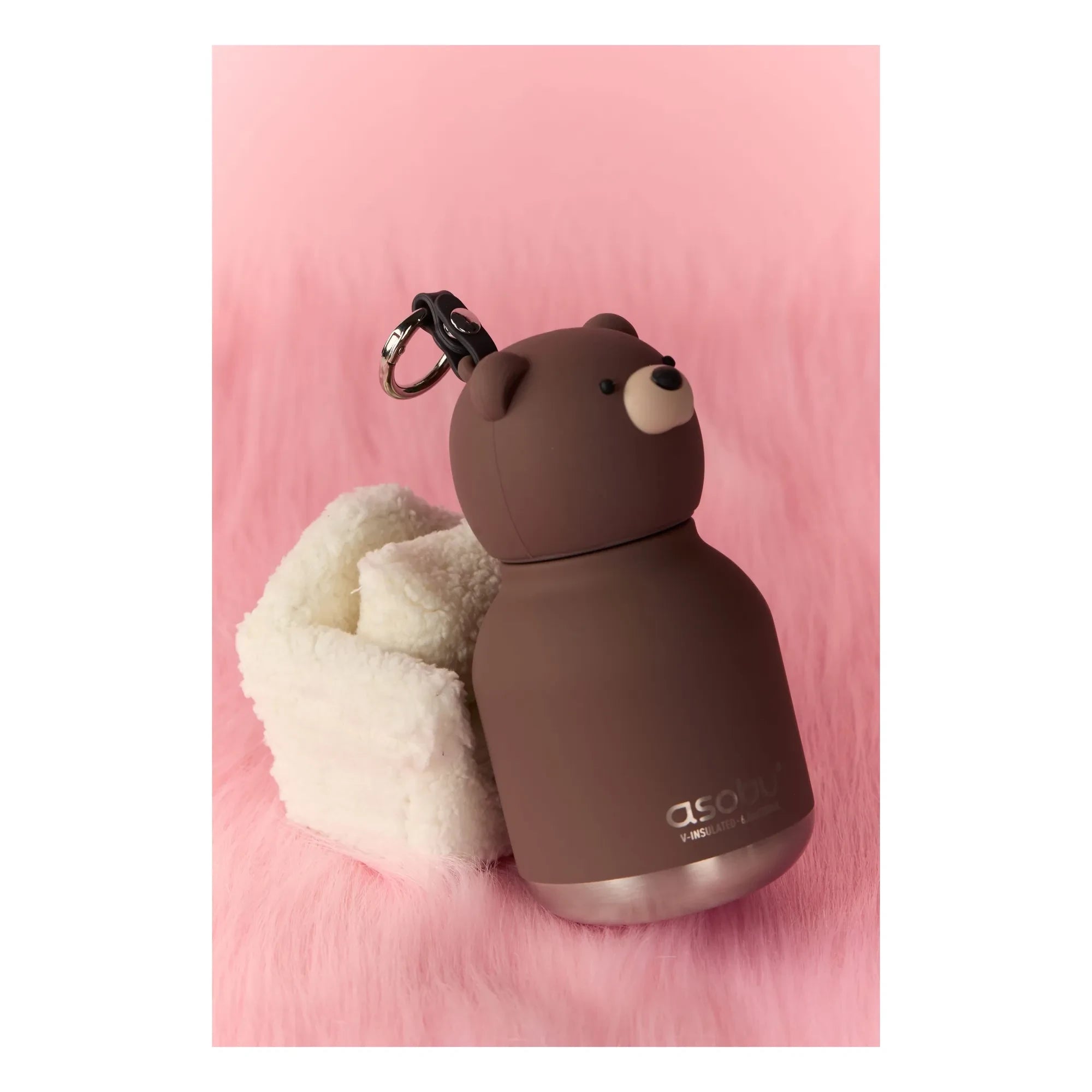 Asobu - Brown Bear paslanmaz çelik mini matara | Brown