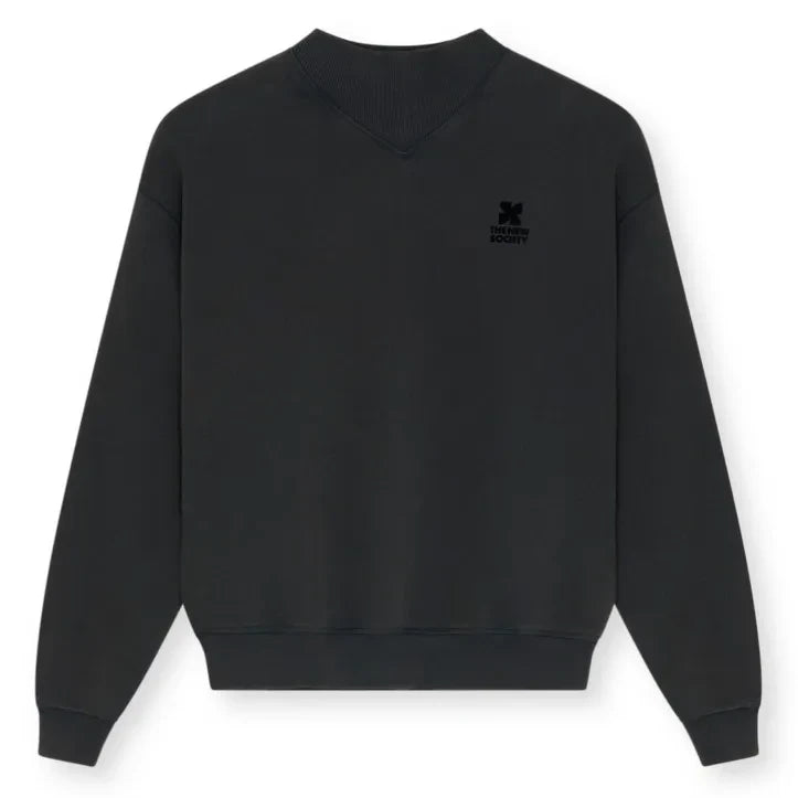 the new society - TNS Logo Sweatshirt | Kömür grisi