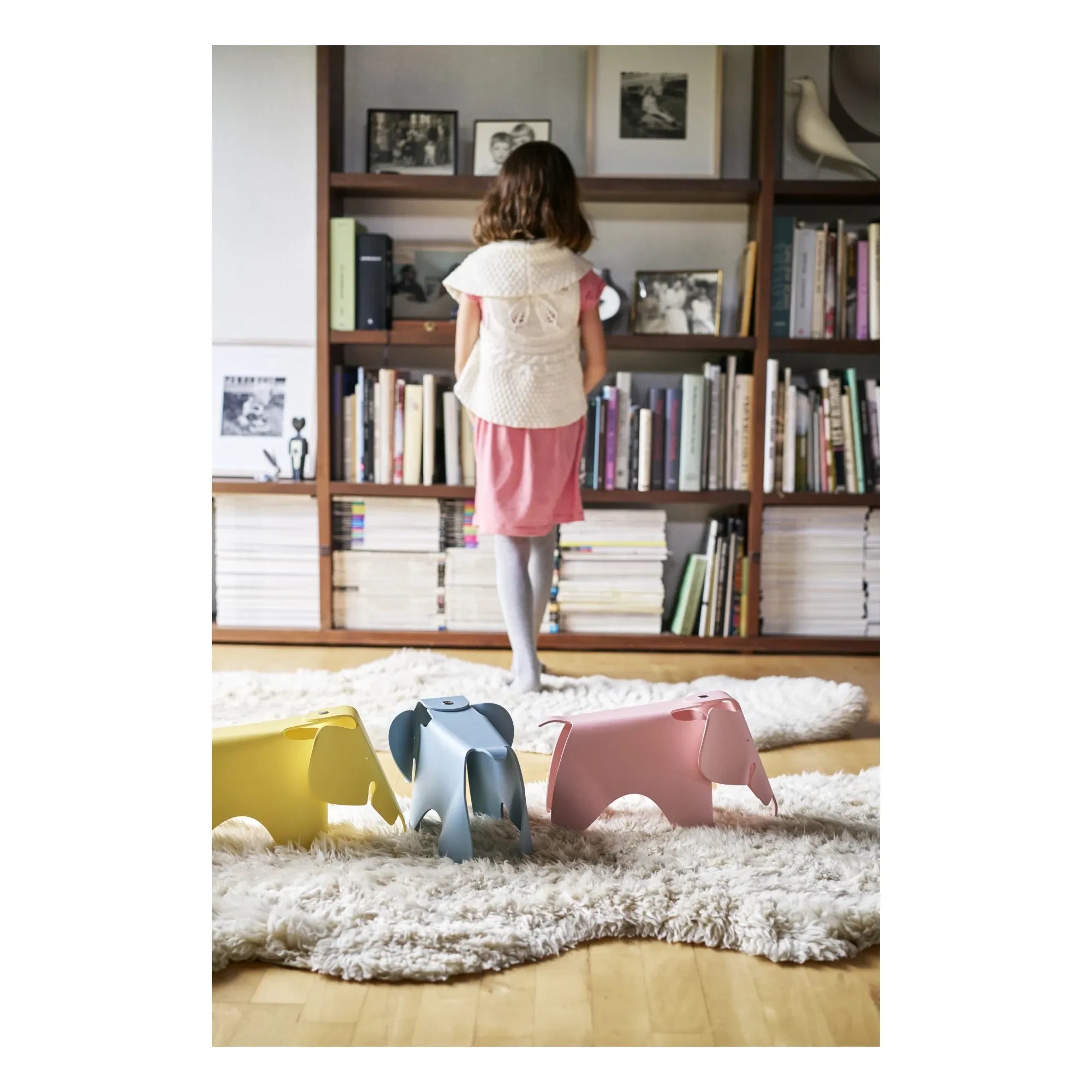 Vitra - Eames Küçük Fil Taburesi | Beyaz