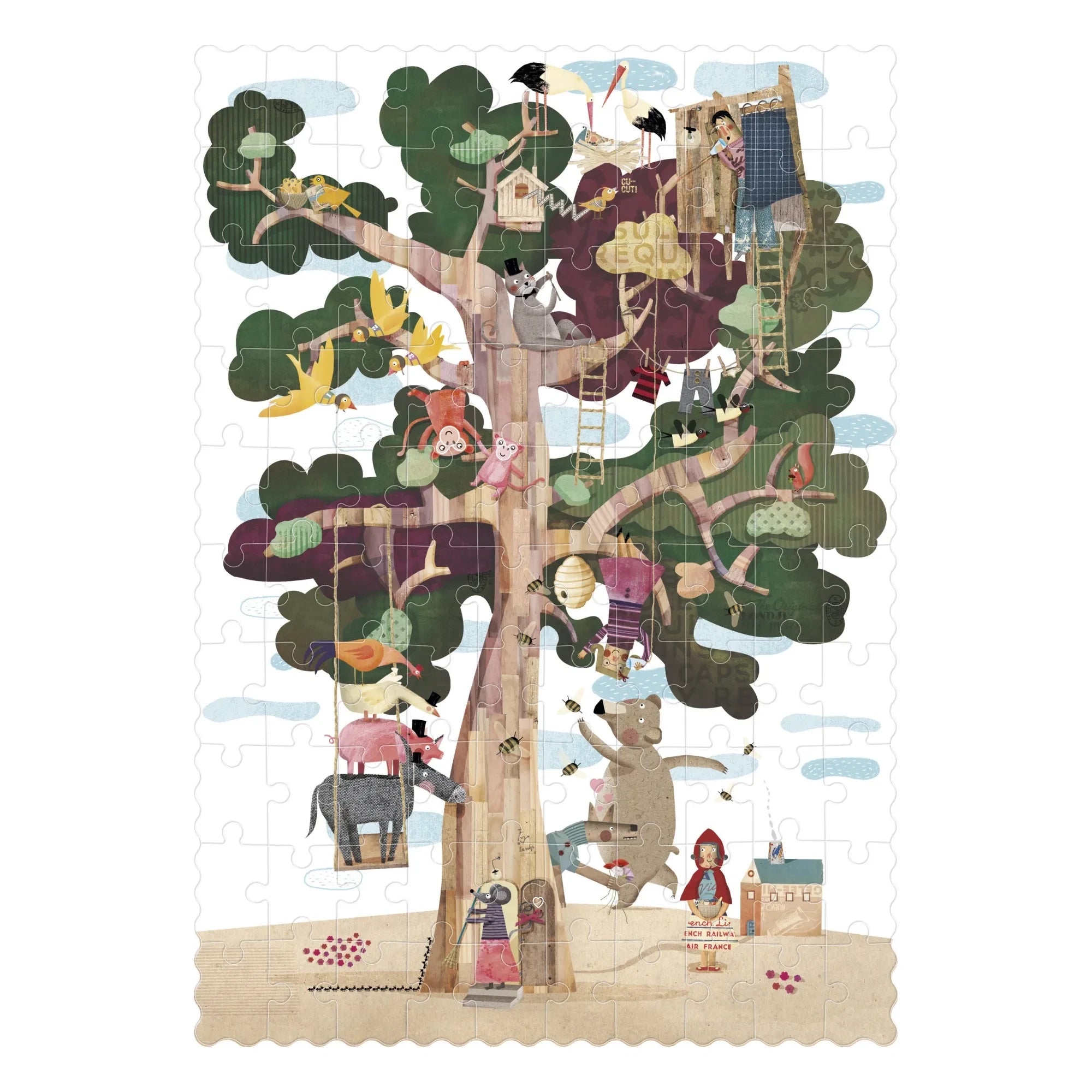 Londji - My Tree Çift Taraflı Yapboz - 100 Parça