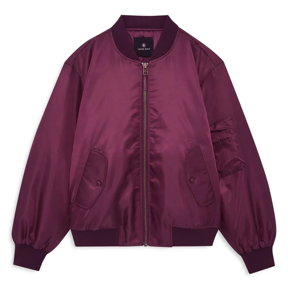Anine Bing - Bomber Leon | Bordo