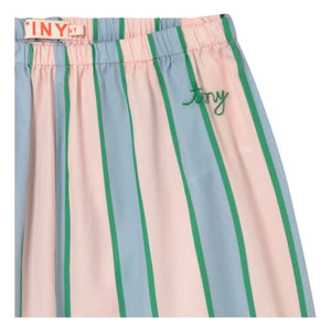 Tinycottons - Çizgili Bağlamalı Pantolon | Açık Pembe