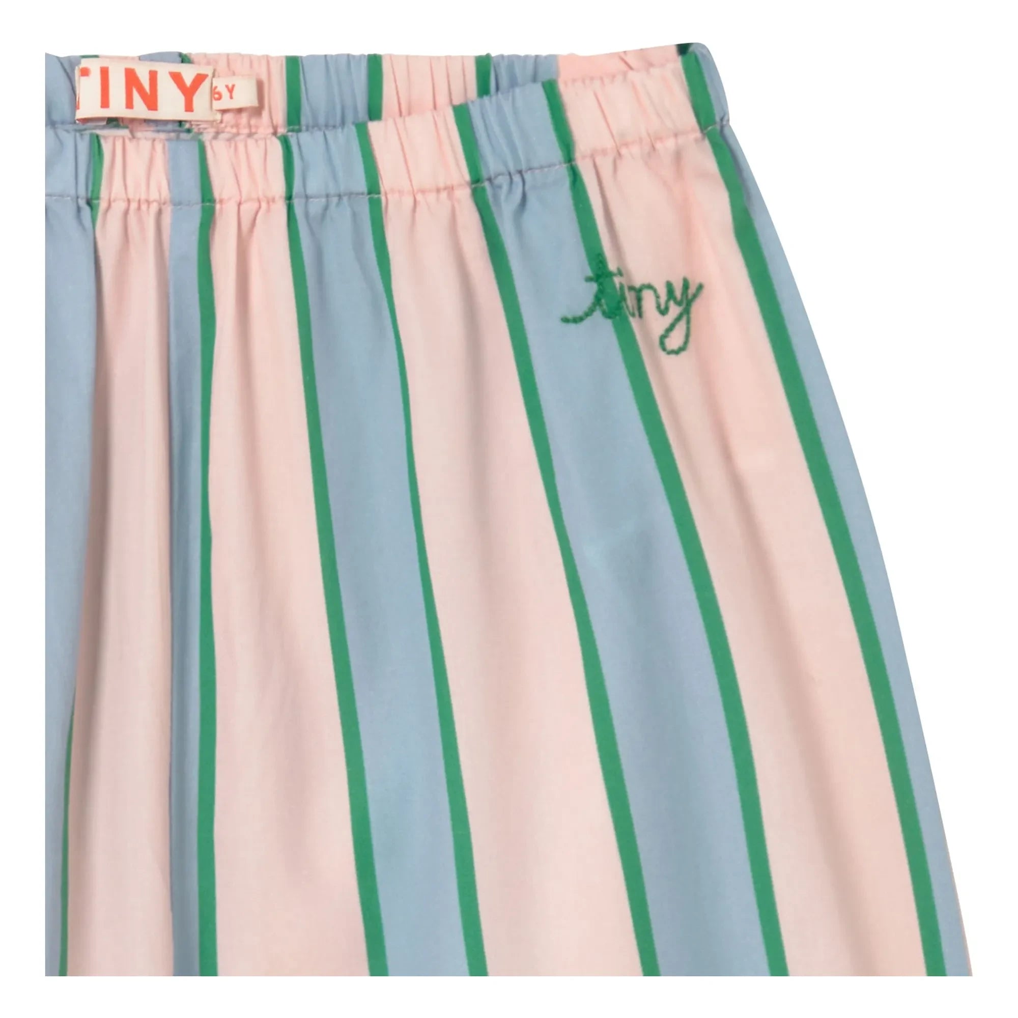 Tinycottons - Çizgili Bağlamalı Pantolon | Açık Pembe