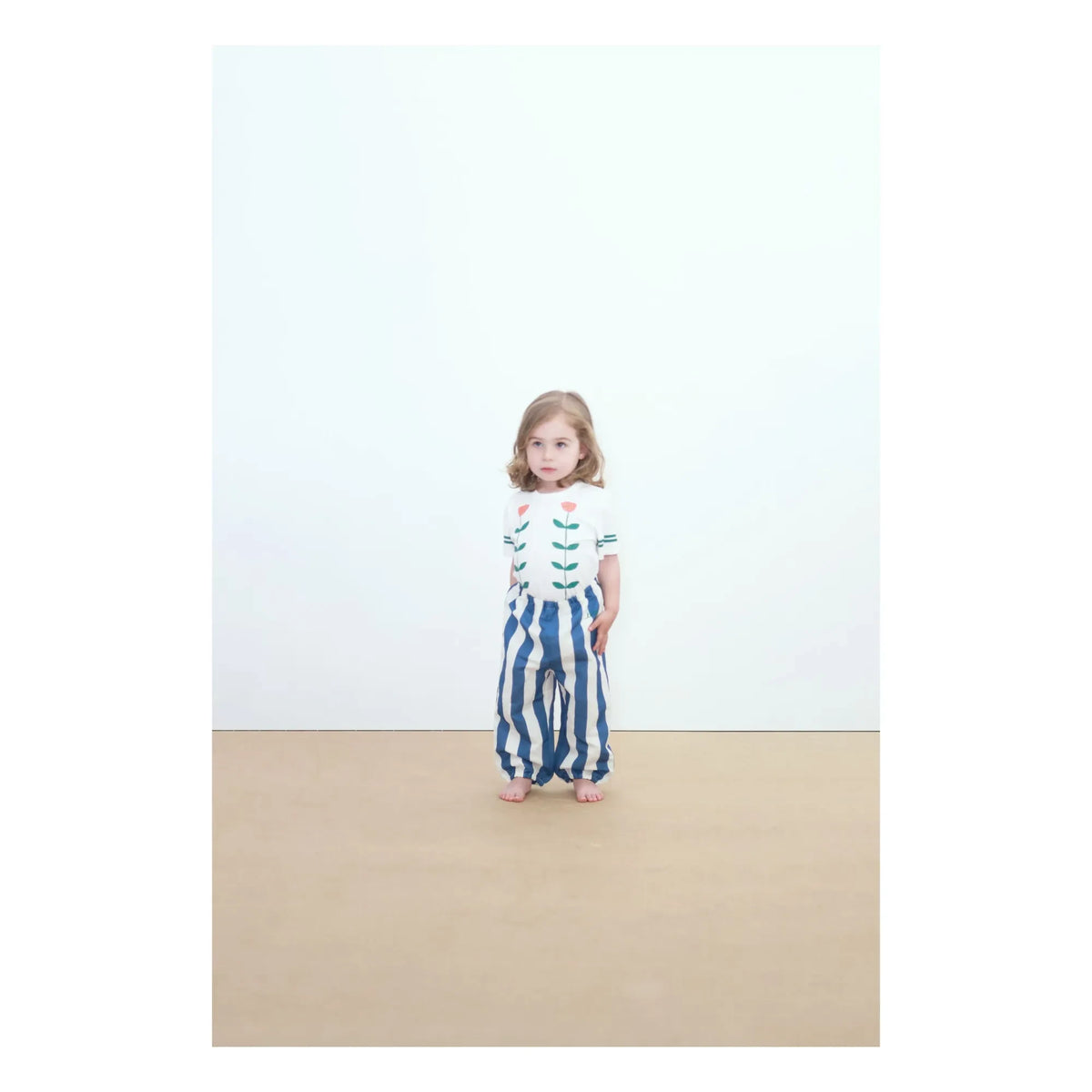 Tinycottons - Body Roses Organik Pamuk | Beyaz