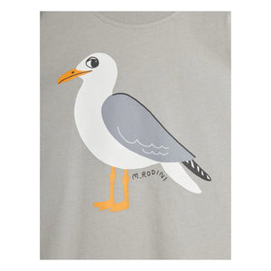 Mini Rodini - Seagull T-shirt Organik pamuk | Gri