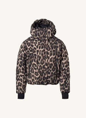 Molo - Hansine Pro Leopard şişme mont | Kahverengi