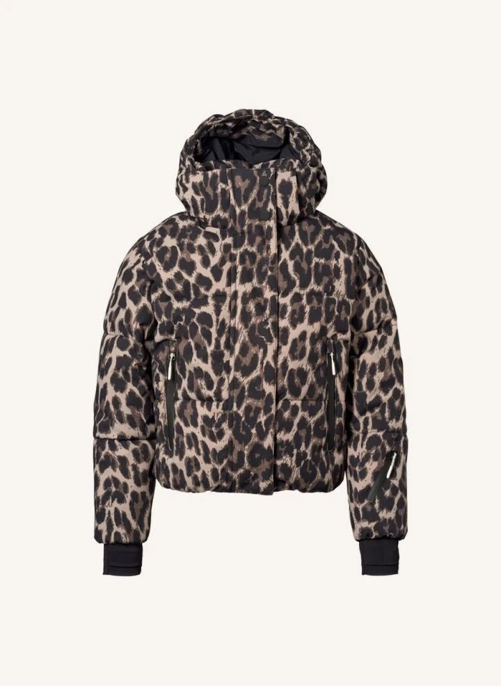 Molo - Hansine Pro Leopard şişme mont | Kahverengi